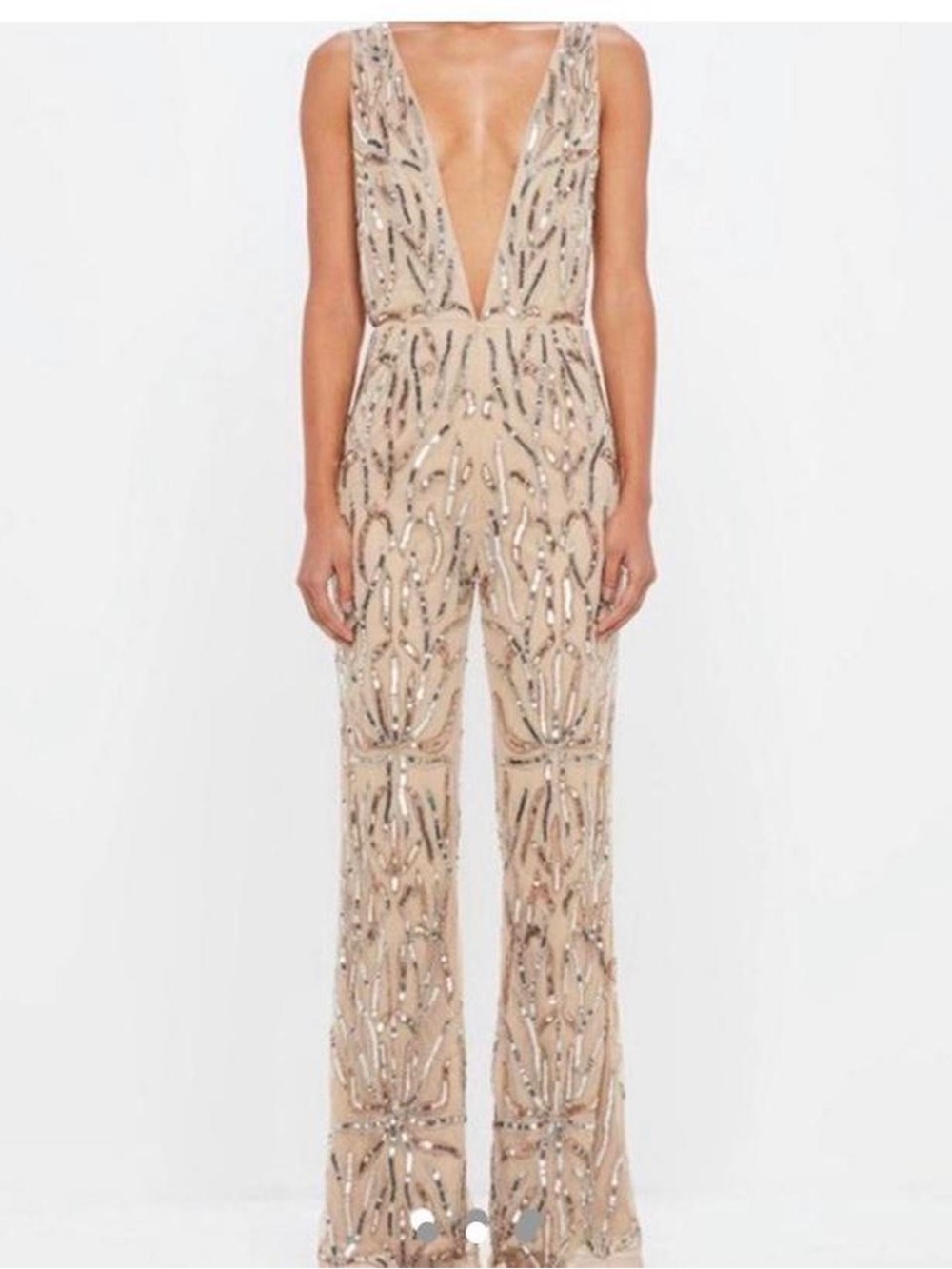 Missguided Peace + Love Beaded Jumpsuit
